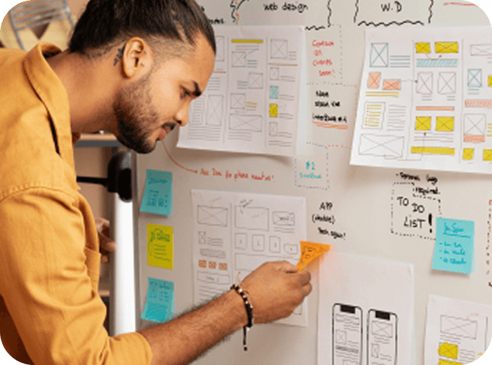 Students learning tech skills