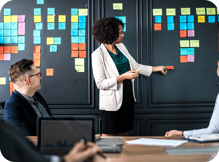 Students learning tech skills